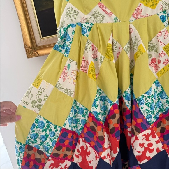 Maeve Multicolor Floral Patchwork Dress - Picture 5 of 10